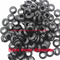 5mm inner diameter double side rubber wiring hole plug grommets rings for cables