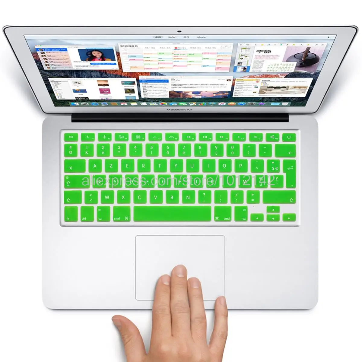 Наклейка для клавиатуры AZERTY с французским/французским языком силиконовая