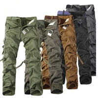 2021 top fashion military cotton cargo pants men multi pocket solid plus size trousers men asian size 28 42