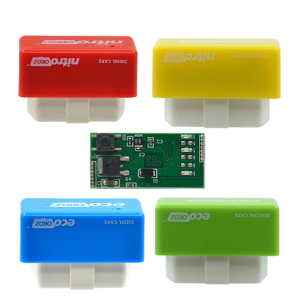 Чип тюнинг автомобильный Nitro чип с разъемом OBD2 работает дизельными