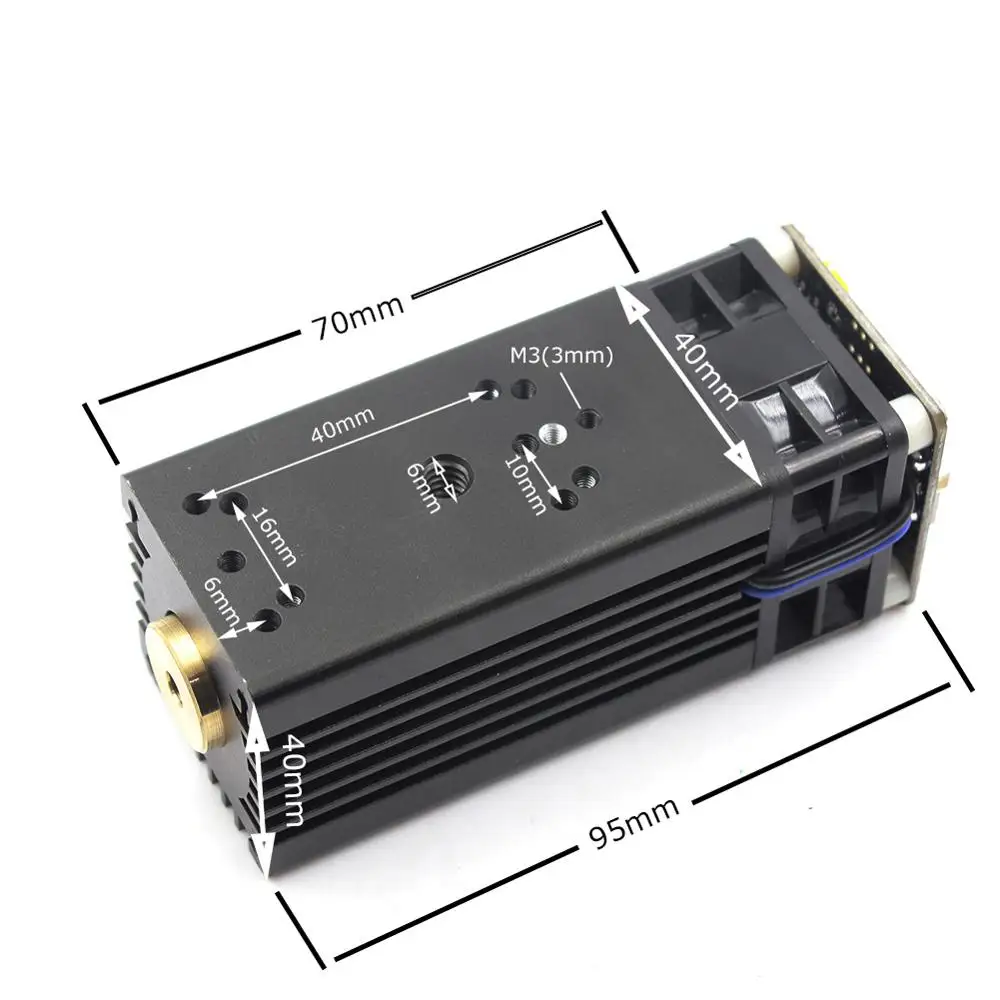 Лазерная головка oxlasers высокой мощности 15 Вт DIY TTL 450 нм Синий лазерный модуль для