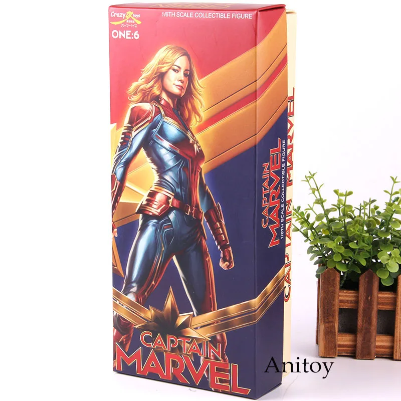 Сумасшедшие игрушки Marvel Кэрол Дэнверс 1/6th весы Марвел Капитан фигурка героя фильма «мстители» завершающей ПВХ Коллекционная модель игрушка