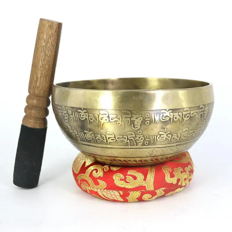 Новое поступление Поющая чаша из гималайских тибетских искусств с кожаными