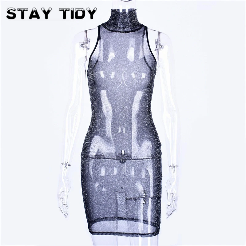 Оставайтесь аккуратными новые 2019 летние женские черные сетчатые прозрачные