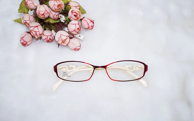 Ретро женские очки в оправе прозрачные линзы Oculos De Grau сплав роскошные очки для глаз Цветочные оптические оправы винтажные многоцветные