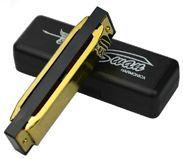 Лебедь Губная гармошка диатонический рот Ogan 10 отверстий cisne Armonica Blues harpe Key of C