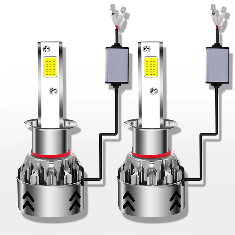 VicTsing 2 шт. 12 В 24 Автомобильные фары H4 LED H7 H1 H11 HB3 HB4 9005 9006 72 Вт 6000 К высокая/низкая