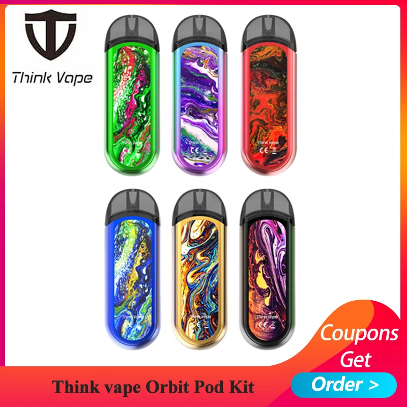 Новейший вейп набор Think vape orbit Pod Kit встроенный мини карандаш 1000 мАч с электронной