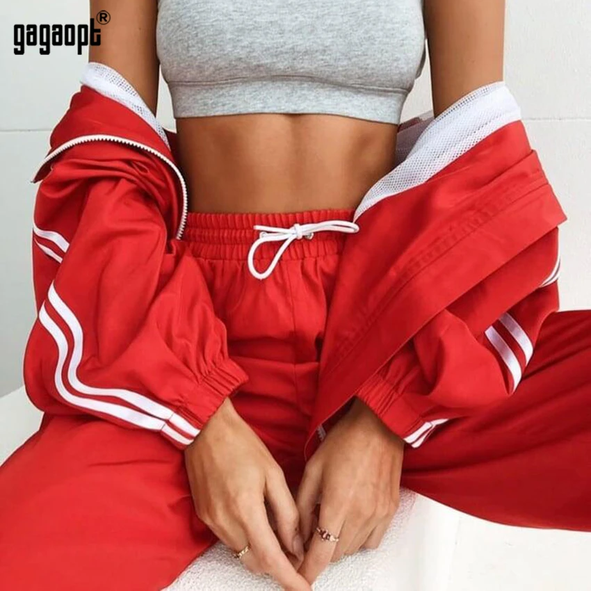 Gagaopt 2018 новый спортивный костюм женский весенне-осенний повседневный из 2