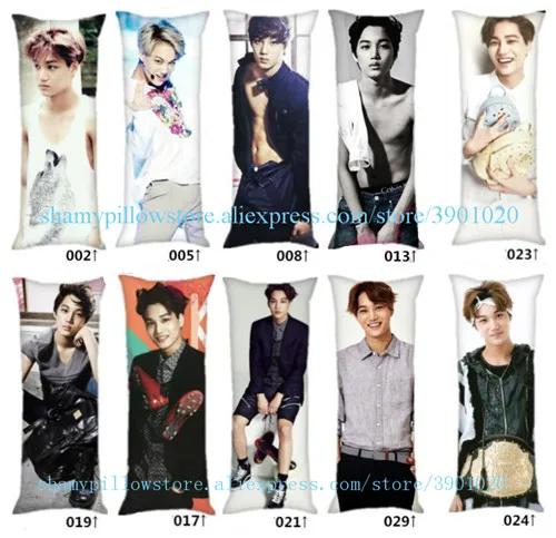 Корейская kpop подушка для тела EXO BAEKHYUN CHEN CHANYEOL KAI SEHUN Kris XIUMIN SUHO boyfriend подушки для тела 40 см* 100 см