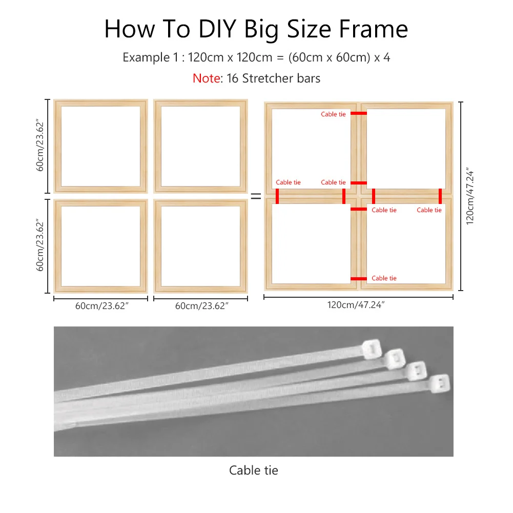 woden diy canvas prints frame stretcher bar oil painting diy assembly wooden strip kit for oil painting(a frame need 4pcs bars