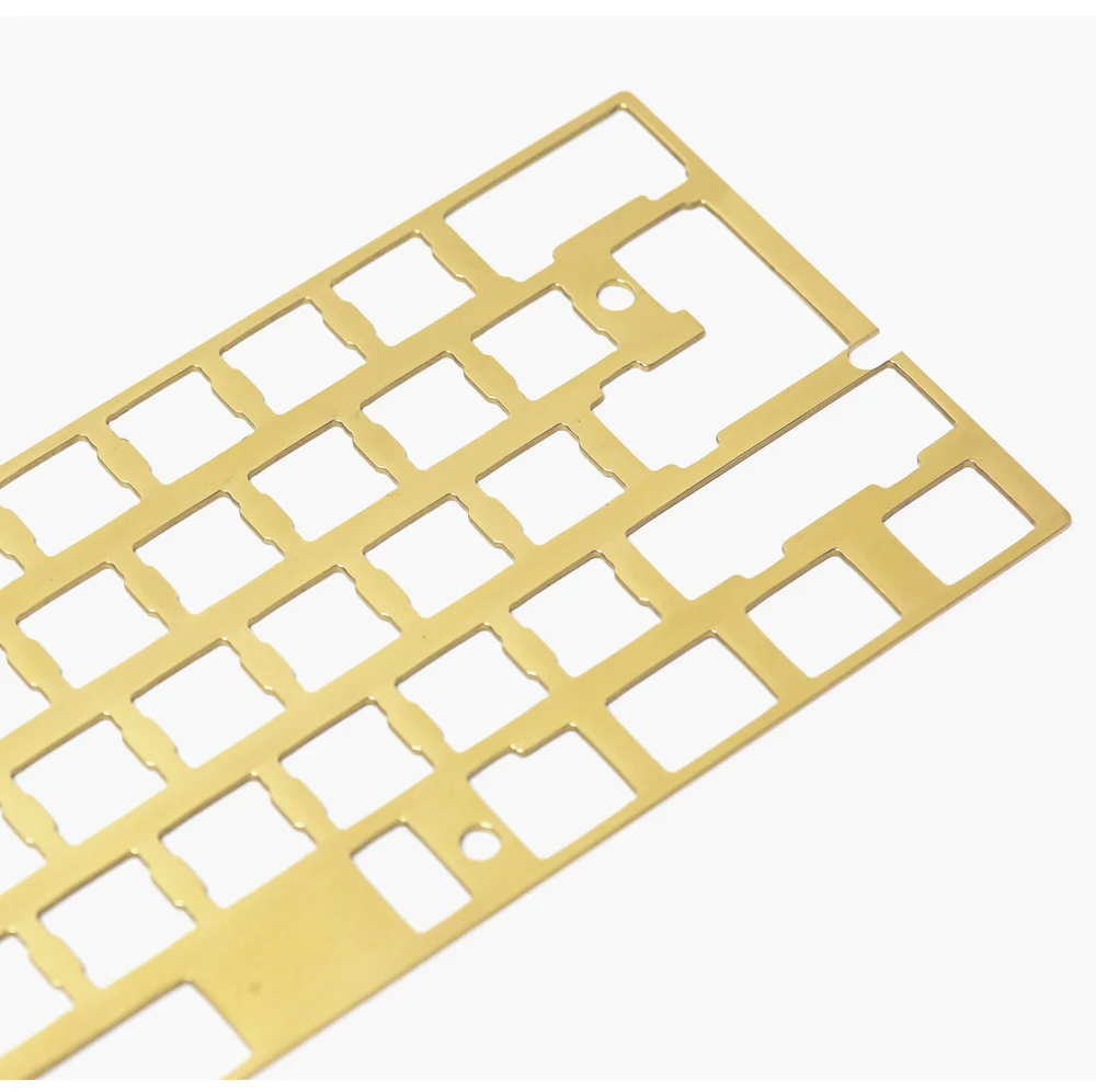 KBDfans Новое поступление волосяная отделка латунь 60% пластина diy механическая клавиатура