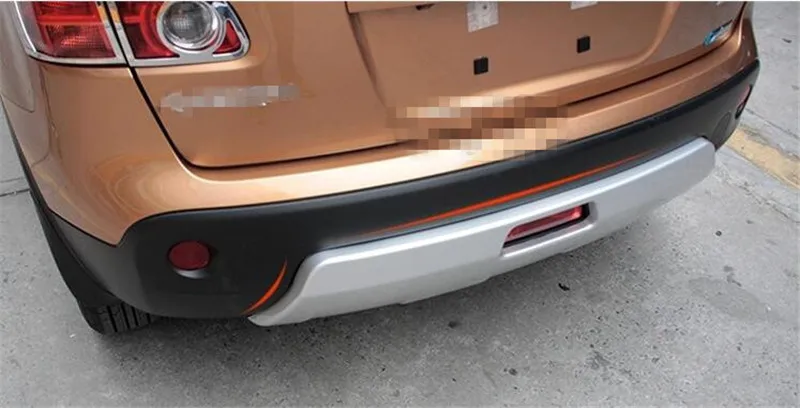 Автомобильные чехлы ABS передний+ задний бампер защитная пластина для Nissan Qashqai J10 2007- 2007 до автомобильный Стайлинг - Цвет: 2