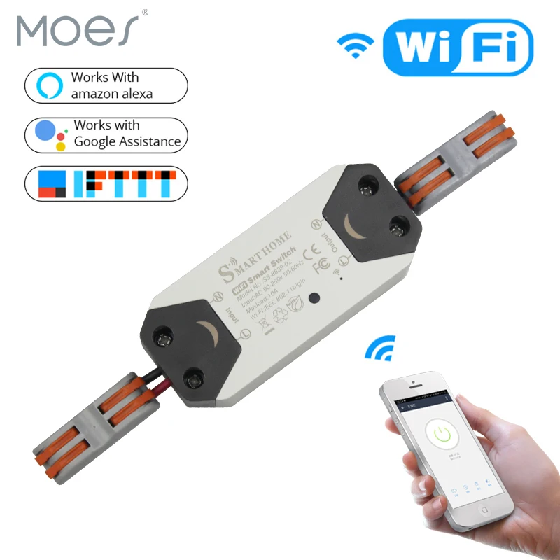 DIY WiFi дистанционный переключатель освещения Универсальный таймер выключателя беспроводной пульт дистанционного управления работает с Alexa Google Home умный дом автоматизация