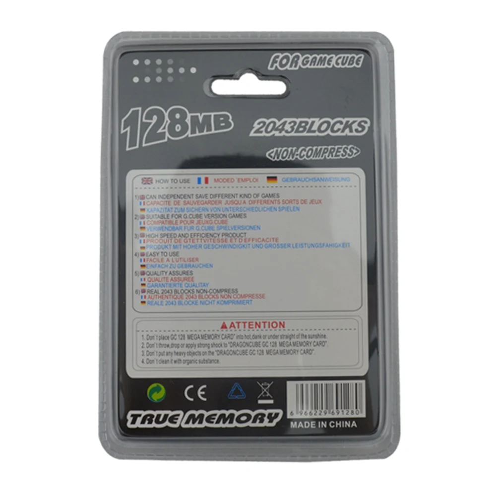 Micro карта памяти 128 МБ для NGC GameCube|card pc|card reader high speedcard white |