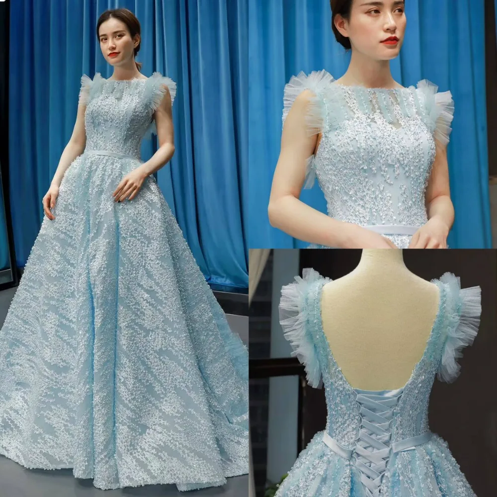 Новое поступление 2019 искусственное кружевное платье без рукавов арабское