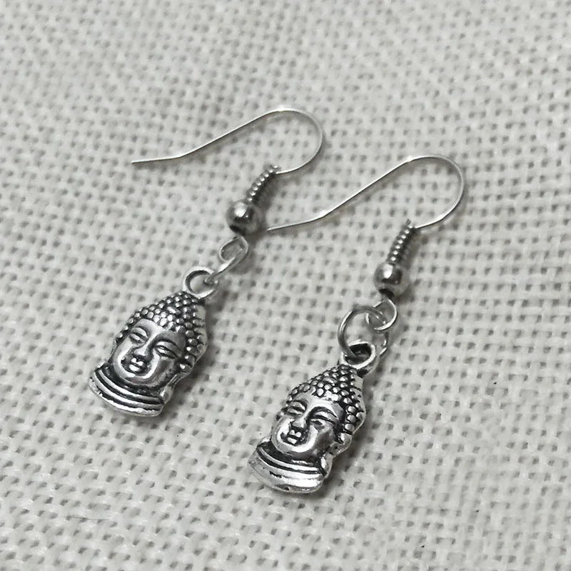 Подвеска в виде головы Будды подвески серьги капли бусины французская застежка