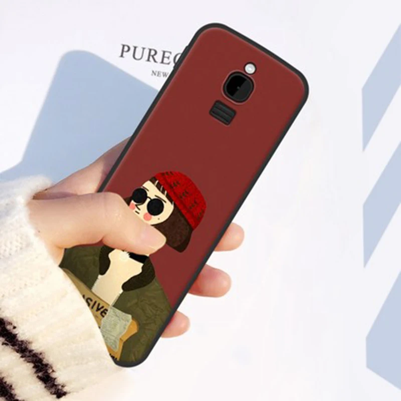 2 шт. чехол для Nokia 8110 мультяшный мягкий TA-1059 телефона Nokia8110 задние Чехлы оболочка