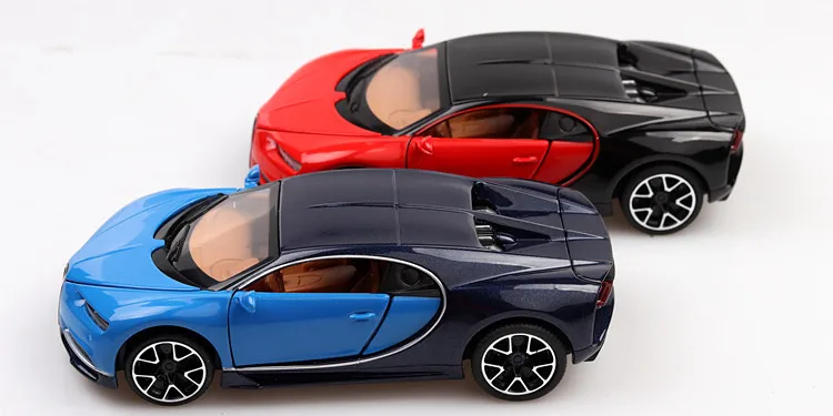 1:32 литая под давлением модель автомобиля из металлического сплава Bugatti Chiron Модель гоночного автомобиля звуковой светильник для двери игрушка для детей подарок