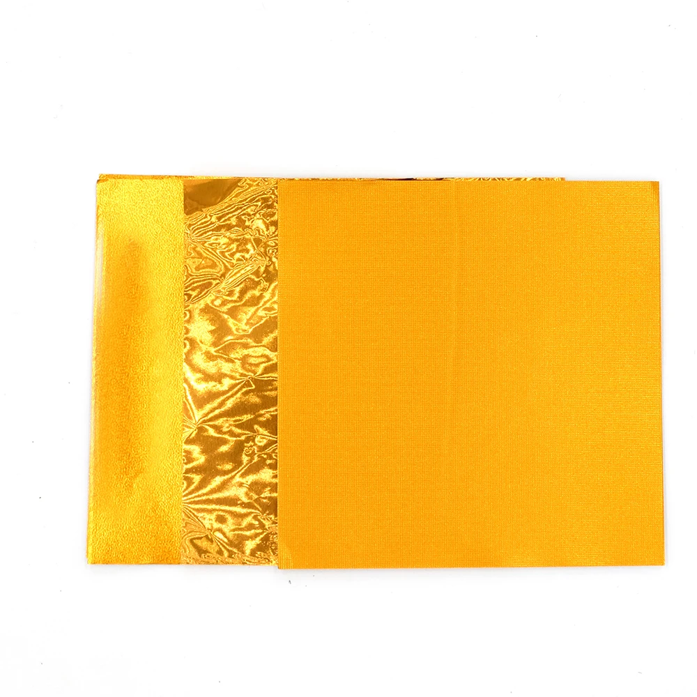 Оранжевая рельефная алюминиевая фольга бумага для свадебной пекарни шоколадная