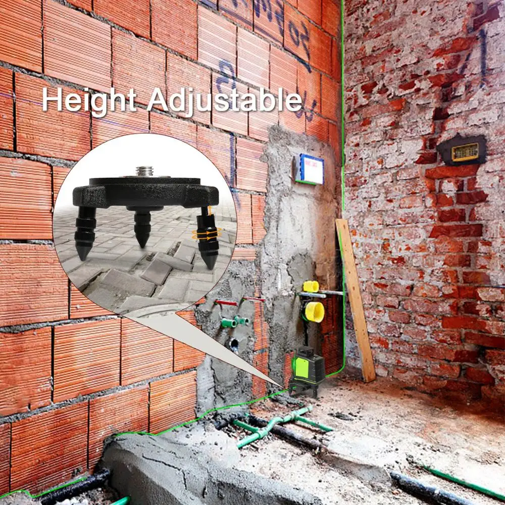 Регулируемый лазерный уровень Huepar с вращением на 360 ° адаптер PV7 со стандартной