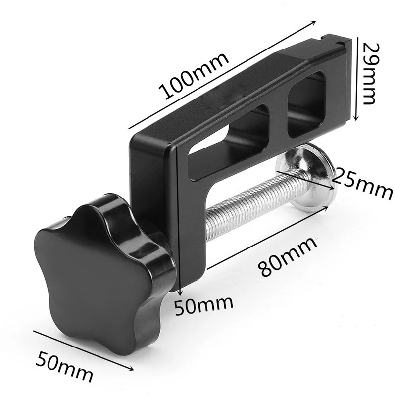 

2 Pcs 45-type Woodworking Clamp G Clip Dedicated Fixture for T-track Chute Woodworking Tool