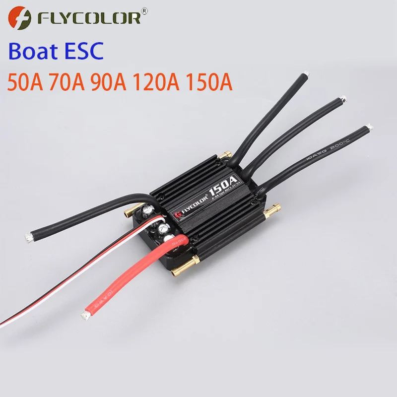 Flycolor 50A 70A 90A 120A 150A Бесщеточный Регулятор скорости ESC с поддержкой 2-6S Lipo BEC 5 В/5A для