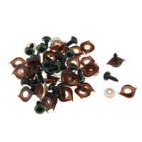 100 pieces plastic safety eyes with washers eyelid for teddy bear animal doll puppet toy amigurumi diy making sewing craft