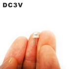 100 шт.лот красно-синий фиолетовый синхронизация соломенная шляпа Светодиодная лампа бусины DC3V излучающий диод светильник RBP синхронный разъем головки и кабеля