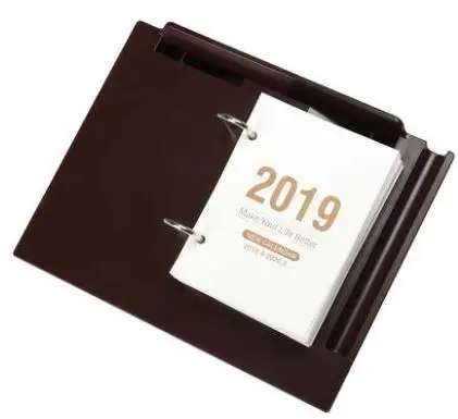 Coffee color Настольный календарь,10-,12 ежедневник календарь с пластиковой основой, 368 листов, 70 г белая бумага цвета слоновой кости, товары для дома и офиса - Цвет: Coffee color