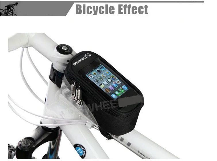 1pcs/lot bike accessories Mobile Phone Bag Bike Cycling Bicycle Sports Frame Pannier Front Tube Double Twins Pack | Спорт и
