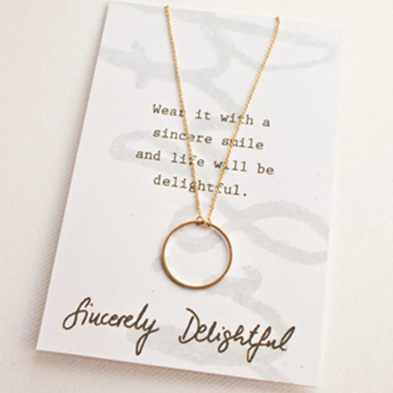 New Hot Fashion Gold Color Circle Pendant Necklace Maxi Statement Chokers Necklaces For Women Simple Jewelry x352 | Украшения и