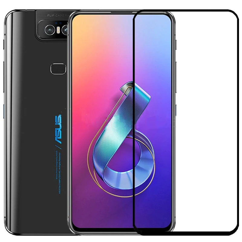 Защитное стекло для экрана Asus Zenfone 6 ZS630KL из закаленного стекла 6Z 2019 | Мобильные