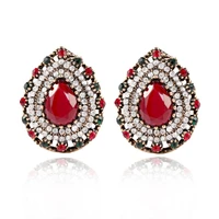 miara l supplying jewelry fashion jewelry earrings with retro temperament court tinting fan