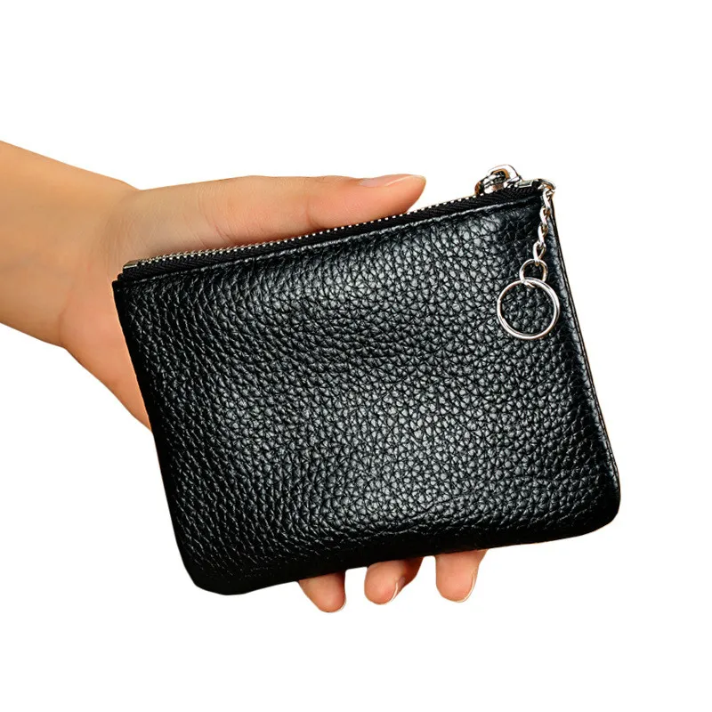 Женский и мужской кошелек из натуральной воловьей кожи/кошелек для ключей 2019