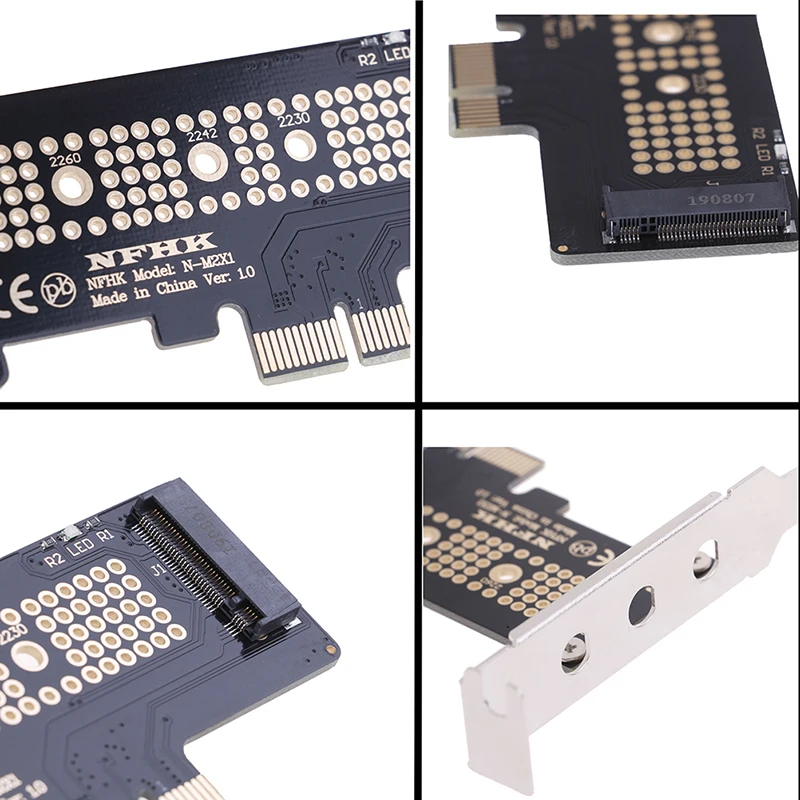 NVMe PCIe M.2 NGFF SSD на x1 адаптер карты с кронштейном|Платы расширения| |