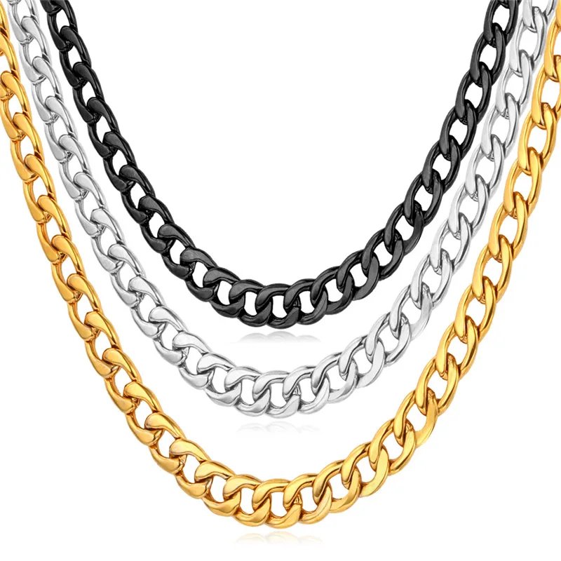 Ожерелья цепочки для мужчин нержавеющая сталь никогда не выцветают высокое
