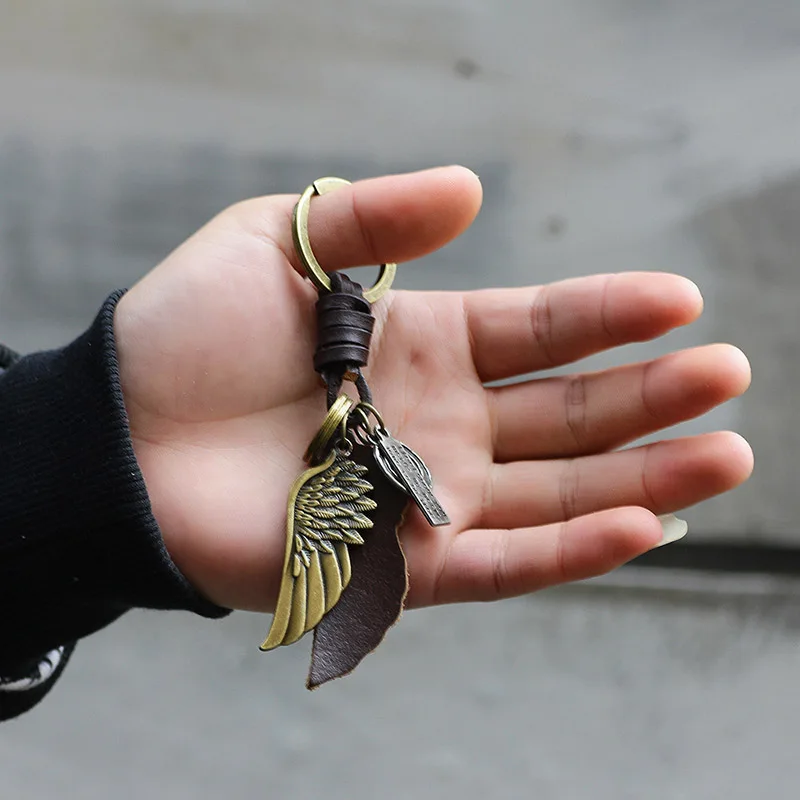 Европейская Мода Ювелирные Изделия Кожа Любовь Брелок Простой Творческий Сплав