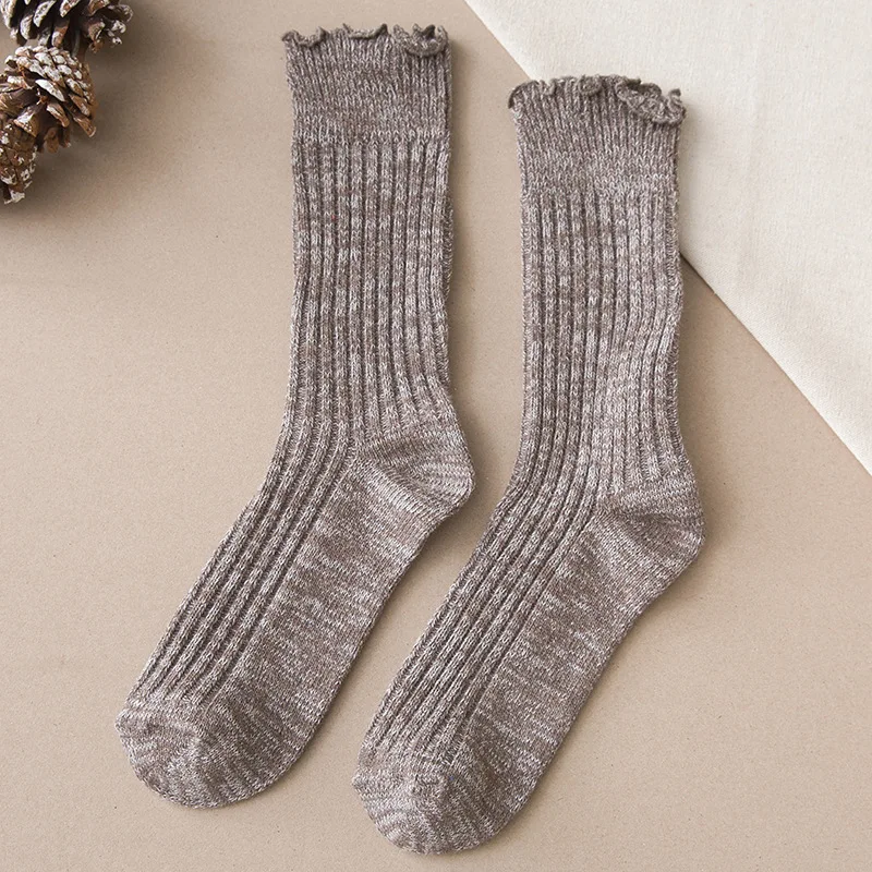 Jeseca/Лидер продаж Модные женские носки Сезон осень зима Утепленные длинные для
