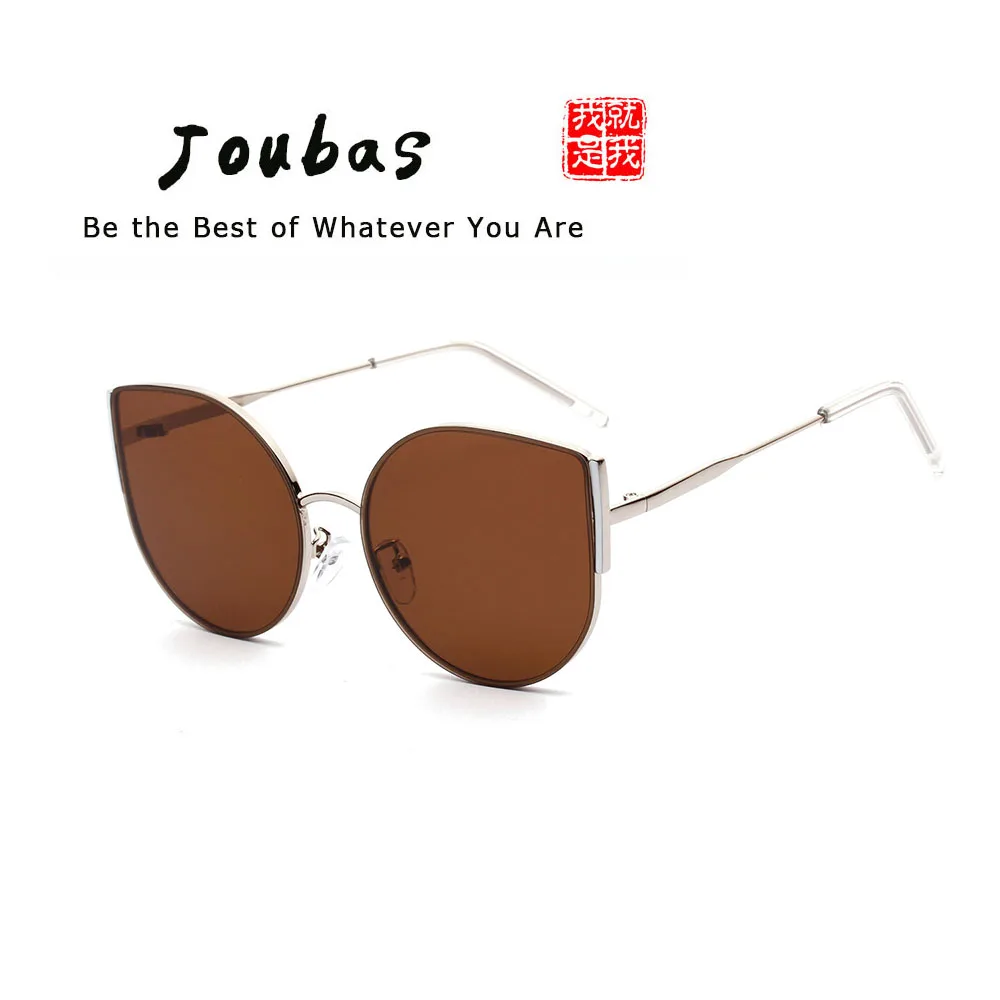 Солнцезащитные очки Joubas кошачий глаз женские/мужские металлические модные