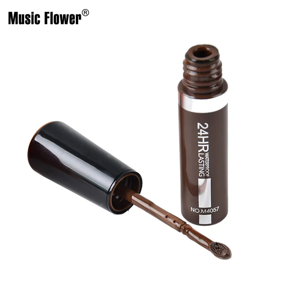 Music Flower 4 цвета тонированные крем для бровей с кистью антипригарным покрытием
