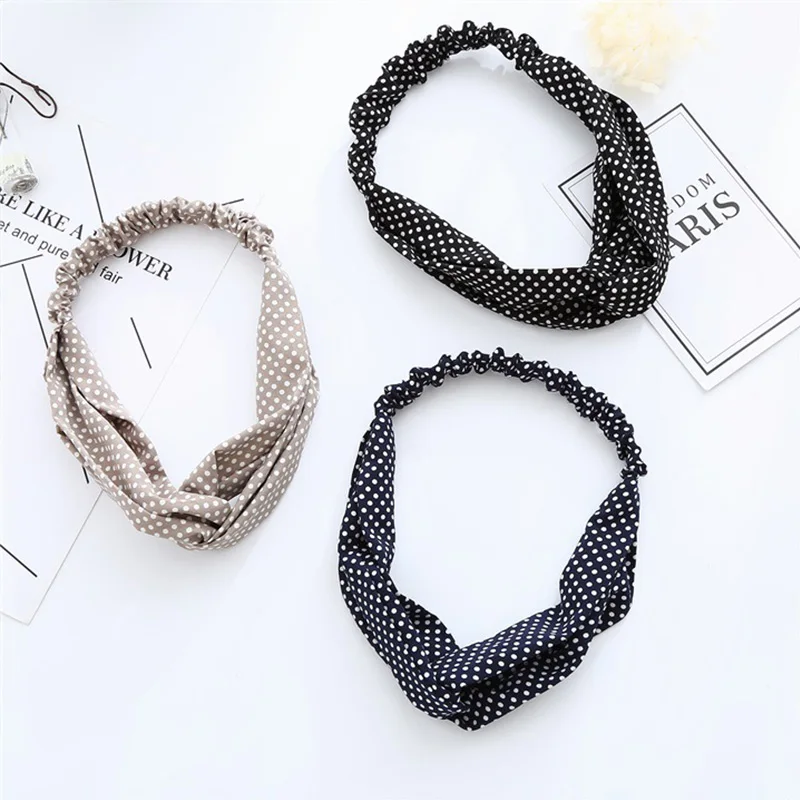 Женские резинки для волос бандана с цветочным принтом в Корейском стиле 2018 -