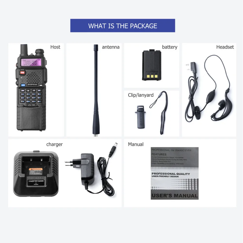 2 шт. Baofeng UV 5r радиостанция 3800 мАч длинная батарея UV5R рация UHF VHF walky talky Ham Радио для