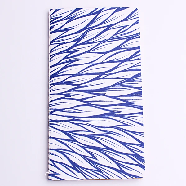 

1PC Stationery notebook 24 sheets Fresh Style Blue pattern 48k Notebooks School Diary Office Gift supplies (ss-1656)