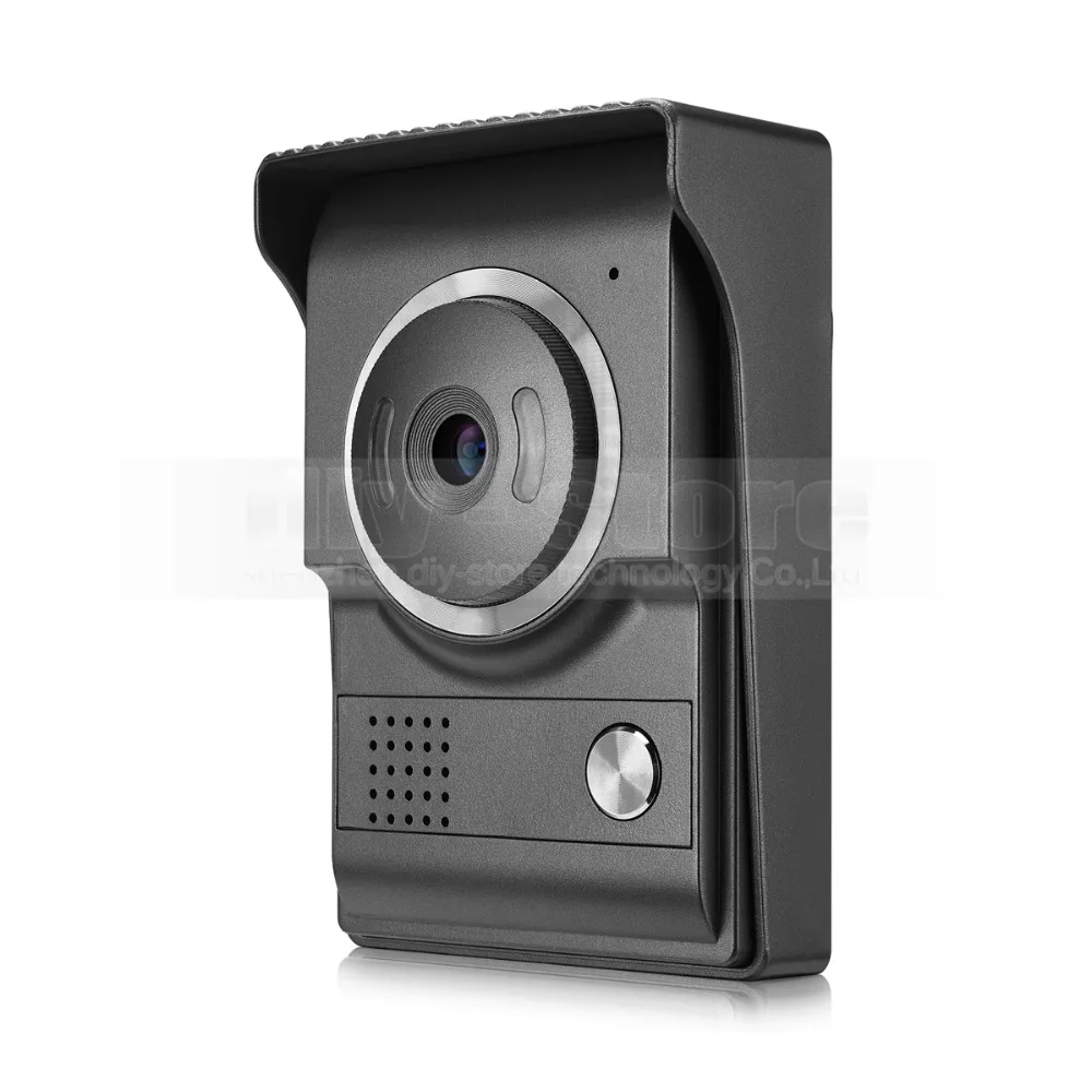 DIYSECUR 7 дюймов видеодомофон видео домофон 700TV линия ИК ночного видения HD камера +