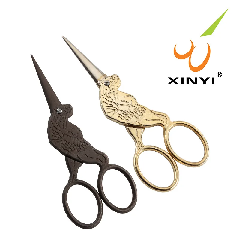 Tiger Пряжа Ножницы швейная ткань Fancywork Вышивка крестиком портной отделка