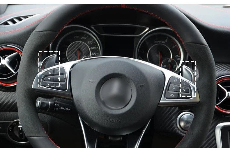 Fit for Mercedes-Benz AMG A45 CLA45 C63 S63 GLA45 carbon fiber Shift knob gear | Автомобили и мотоциклы