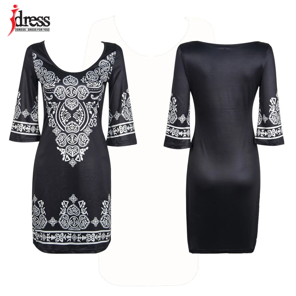 IDress,, женская одежда, элегантные платья Verano, Roupa Feminina, этническое Цветочное платье, бодикон, Короткие повседневные платья