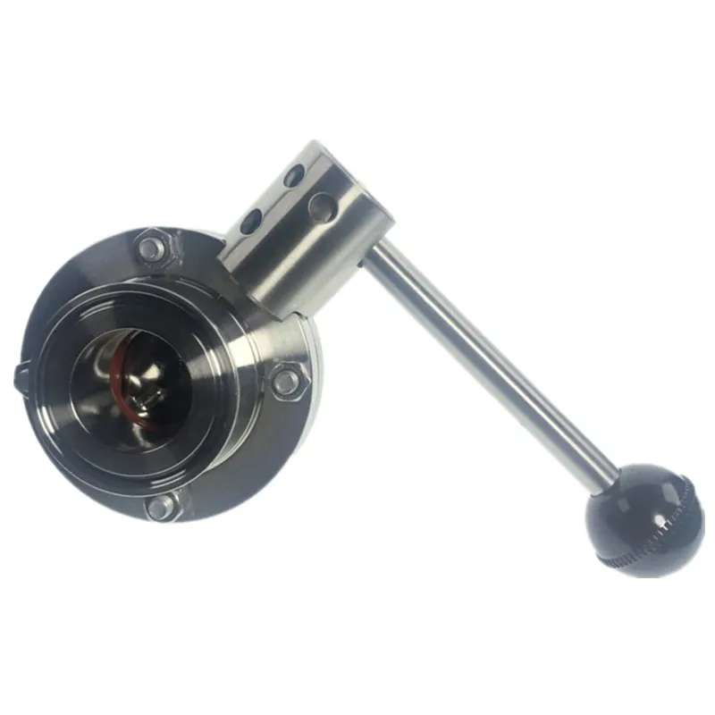 DN25-DN50 Tri Clamp санитарно нержавеющая сталь SS304 клапан-бабочка Силиконовое уплотнение Потяните ручку дома варочный клапан