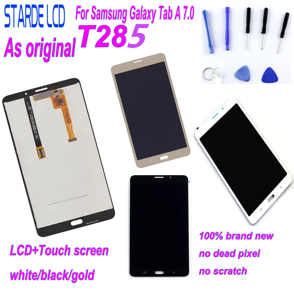 STARDE ЖК дисплей для Samsung Galaxy Tab A 7 0 T285 SM 3G версия сенсорный экран дигитайзер сборки с